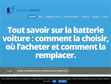 Tablet Screenshot of batterievoiturepro.com